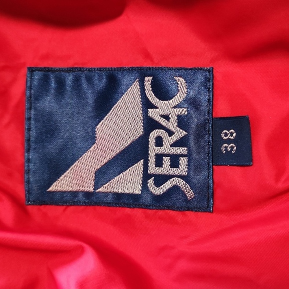 Serac Vintage Down Filled Puffer Ski Jacket Red Size 38 - Picture 7 of 12